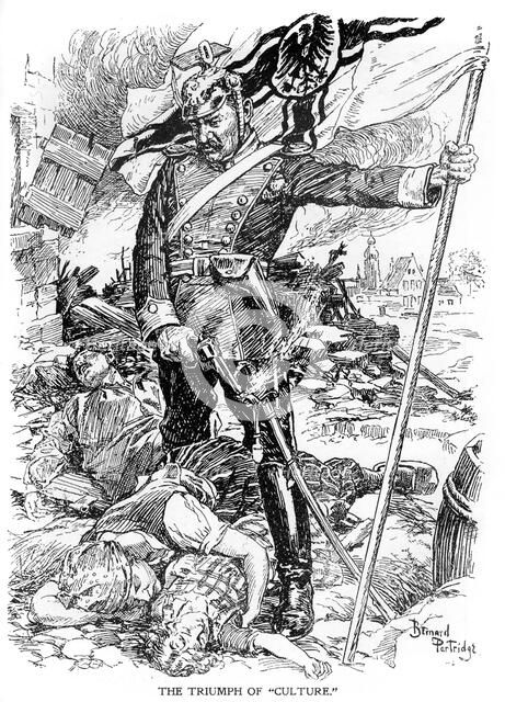 'The Triumph of Culture', 1914, (c1920).Artist: Bernard Partridge
