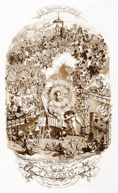 'The Triumph of Cupid', 19th century.Artist: George Cruikshank