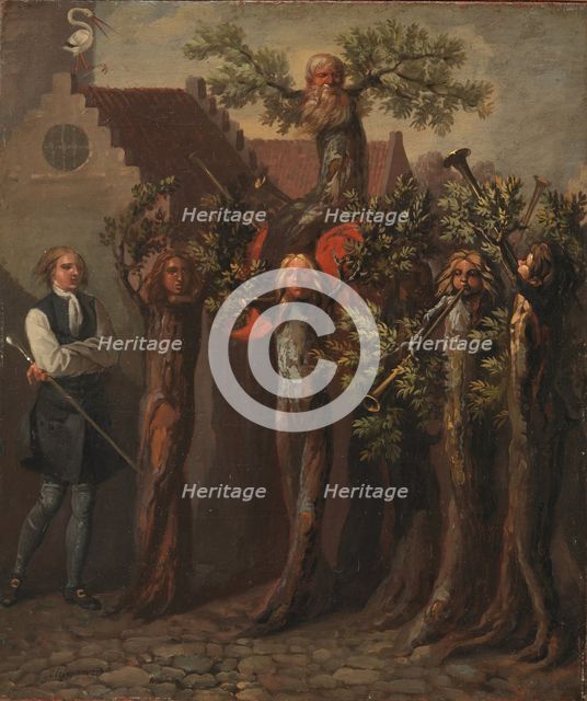 The Triumph of a Potuan, whose Reform Proposal has been Approved, 1785-1787. Creator: Nicolai Abraham Abildgaard.