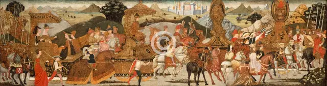 The Triumph of Alexander (image 1 of 2), c1485. Creator: Bernardo di Stefano Rosselli.