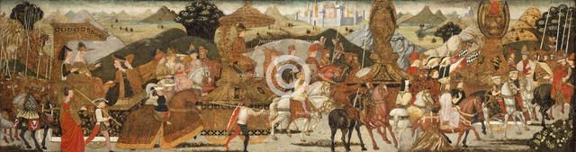 The Triumph of Alexander (image 1 of 2), c1485. Creator: Bernardo di Stefano Rosselli.