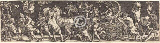 The Triumph of Bacchus, 1528. Creator: Master I. B..