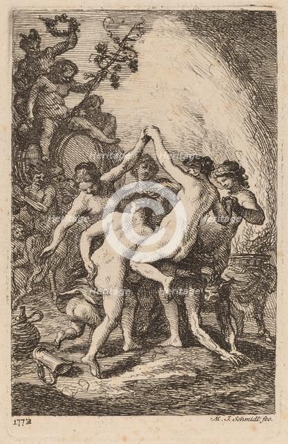 The Triumph of Bacchus with Dancing Nymphs, 1773. Creator: Martin Johann Schmidt.