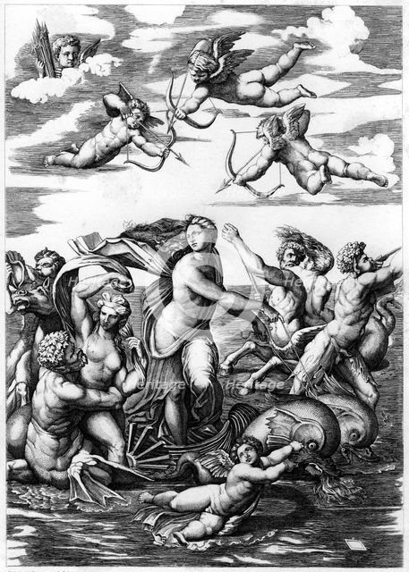 'The Triumph of Galatea', 1512 (1849).Artist: L Delaistre