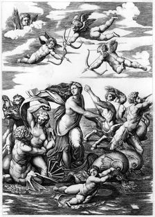 The Triumph of Galatea 1512 (1849).Artist: L Delaistre