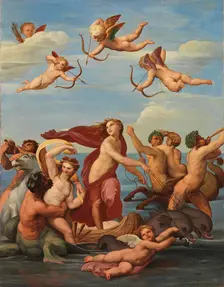 The Triumph of Galatea, a copy after Raphael (Raffaello Sanzio), 1835-1853. Creator: Nils Jakob Blommer