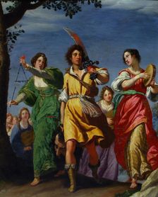 The Triumph of David, 1610. Creator: Rosselli, Matteo (1578-1650)