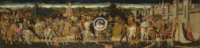 The Triumph of David, c. 1450. Artist: Pesellino, Francesco di Stefano (1422-1457)