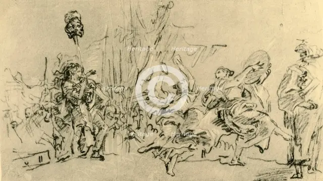 'The Triumph of David', c1759, (1928). Artist: Giovanni Domenico Tiepolo.
