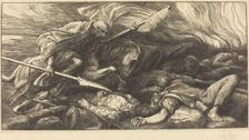 The Triumph of Death: After the Battle (Le triomphe de la mort: Apres le combat). Creator: Alphonse Legros