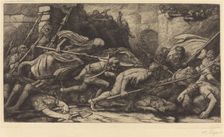 The Triumph of Death: Battle (Le triomphe de la mort: Le combat). Creator: Alphonse Legros