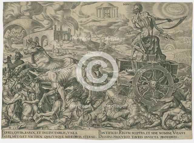 The Triumph of Death, c. 1565. Creator: Galle, Philipp (Philips) (1537-1612).