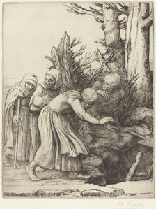 The Triumph of Death: Death Prepares a Dwelling for the Homeless (Le triomphe...). Creator: Alphonse Legros
