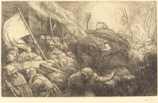 The Triumph of Death: Proclamation (Le triomphe de la mort: La proclamation). Creator: Alphonse Legros