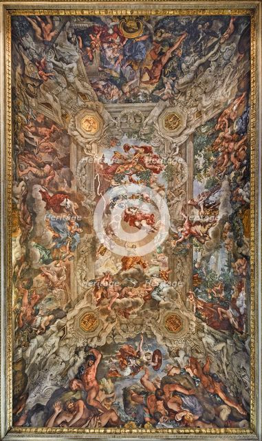 The Triumph of Divine Providence and the Fulfilment of its Purposes under Pope Urban VIII, 1632-1639 Creator: Cortona, Pietro da (1596-1669).