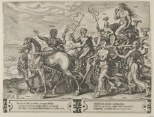 The Triumph of Envy, from The Cycle of the Vicissitudes of Human Affairs, plate 4, 1564. Creator: Cornelis Cort