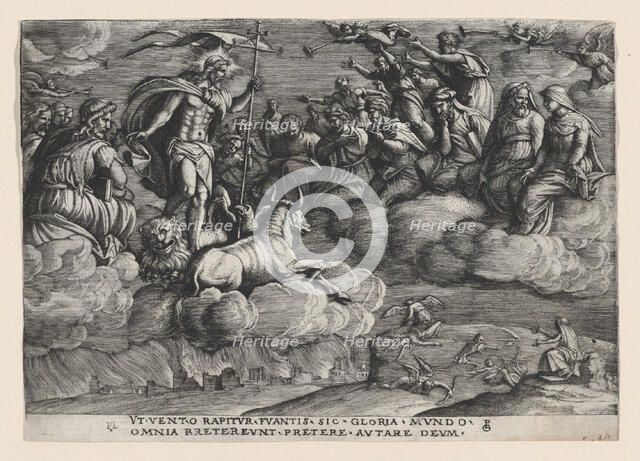 The Triumph of Eternity on Death, from The Triumph of Petrarch. Creator: Georg Pencz.