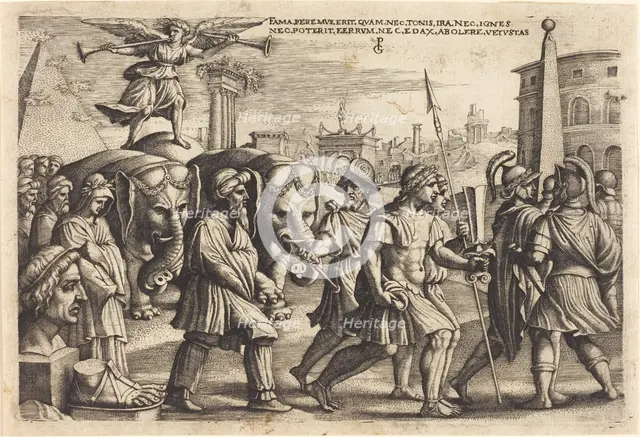 The Triumph of Fame, c. 1539. Creator: Georg Pencz.
