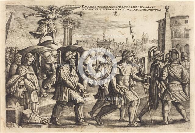 The Triumph of Fame, c. 1539. Creator: Georg Pencz.