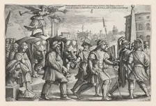 The Triumph of Fame on Chastity, from The Triumphs of Petrarch. Creator: Georg Pencz
