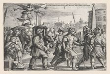 The Triumph of Fame on Chastity, from The Triumphs of Petrarch. Creator: Georg Pencz