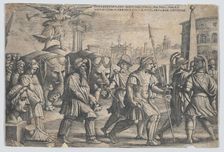 The Triumph of Fame on Chastity, from The Triumphs of Petrarch. Creator: Georg Pencz