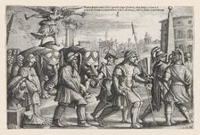 The Triumph of Fame on Chastity, from The Triumphs of Petrarch. Creator: Georg Pencz