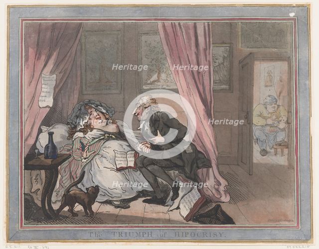 The Triumph of Hypocrisy, January 11, 1787., January 11, 1787. Creator: Thomas Rowlandson.