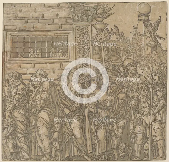 The Triumph of Julius Caesar, 1599. Creator: Andrea Andreani.