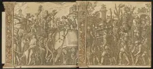 The Triumph of Julius Caesar [no.5 and 6 plus 2 columns], 1599. Creator: Andrea Andreani