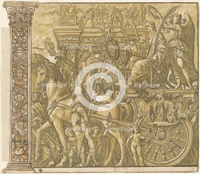 The Triumph of Julius Caesar [no.9 plus 2 columns], 1599. Creator: Andrea Andreani.