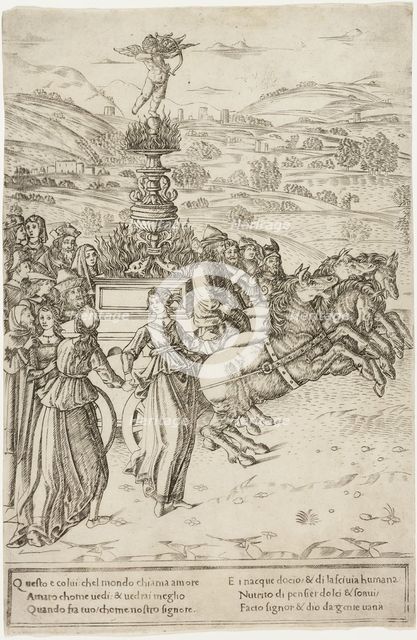 The Triumph of Love, 1470/90. Creator: Francesco Rosselli.