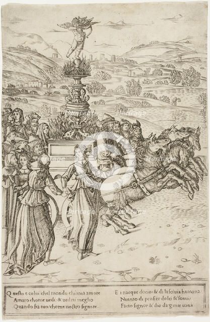 The Triumph of Love, 1470/90. Creator: Francesco Rosselli.