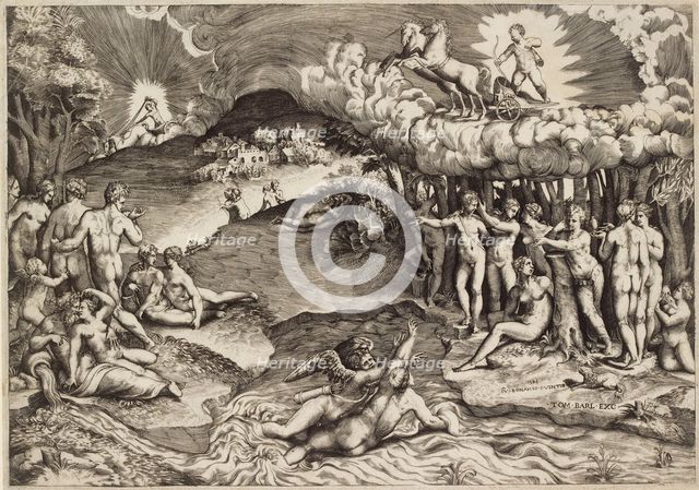 The Triumph of Love, 1545. Artists: Giulio Bonasone, Tommaso Barlacchi.