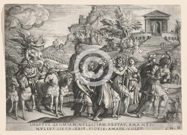 The Triumph of Love, from The Triumph of Petrarch. Creator: Georg Pencz.