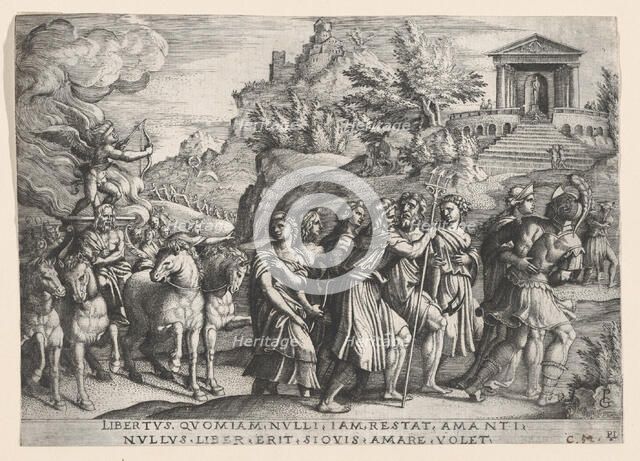 The Triumph of Love, from The Triumph of Petrarch. Creator: Georg Pencz.