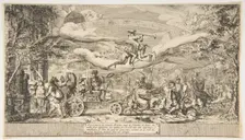 The Triumph of Modern Art, 18th century. Creator: Attributed to Jean Barbault (French, Viarmes 1718-1762 Rome)