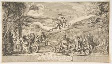 The Triumph of Modern Art, 18th century. Creator: Attributed to Jean Barbault (French, Viarmes 1718-1762 Rome)