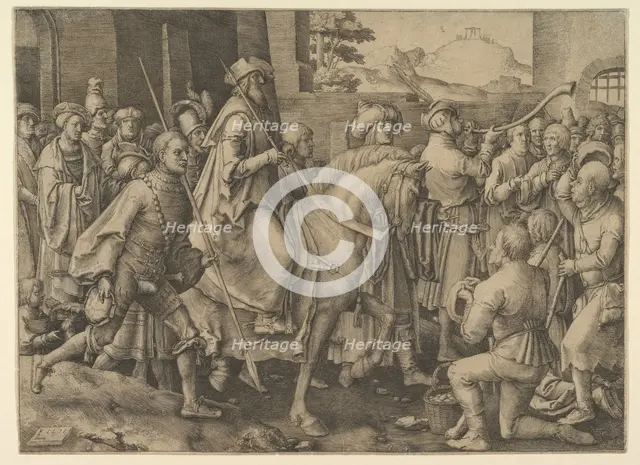 The Triumph of Mordecai, 1515. Creator: Lucas van Leyden.