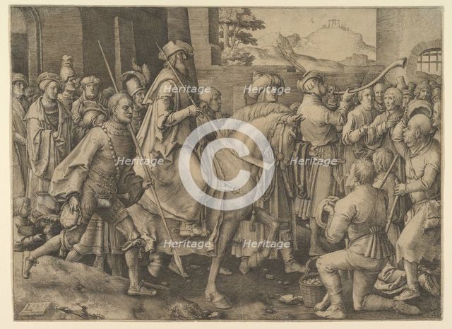 The Triumph of Mordecai, 1515. Creator: Lucas van Leyden.
