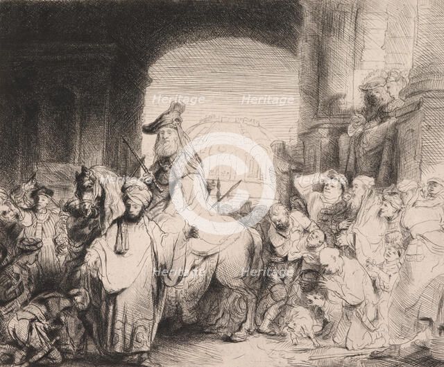 The Triumph of Mordecai, 1641. Creator: Rembrandt Harmensz van Rijn.