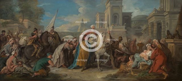 The Triumph of Mordecai, ca. 1736. Creator: Jean Francois de Troy.