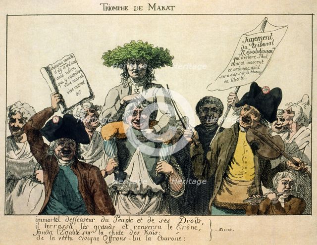 The Triumph of Marat, 1793. Artist: French master  