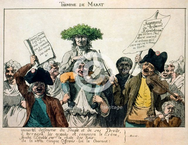 'The Triumph of Marat', 1793. Artist: Unknown