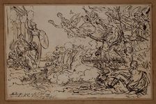 The Triumph of Nelson after the Battle of the Nile, 1798. Creator: Benjamin West