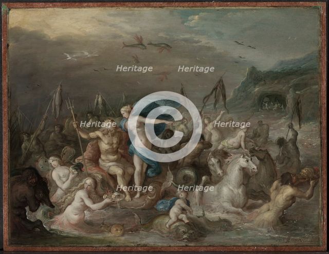 The Triumph of Neptune and Amphitrite, 1630s. Creator: Frans Francken (Flemish, 1581-1642).