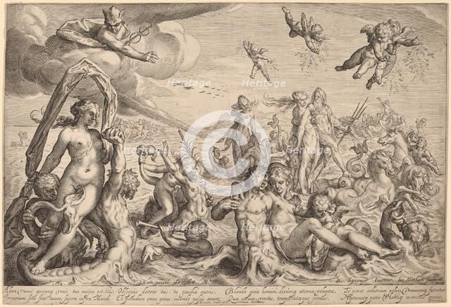 The Triumph of Neptune and Thetis, 1614. Creator: Jacob Matham.
