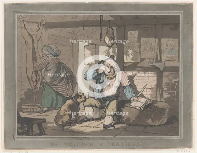 The Triumph of Sentiment, January 15, 1787., January 15, 1787. Creator: Thomas Rowlandson.
