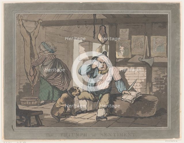 The Triumph of Sentiment, January 15, 1787., January 15, 1787. Creator: Thomas Rowlandson.