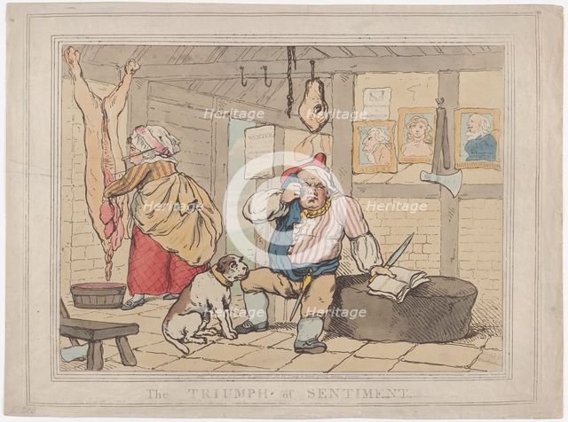 The Triumph of Sentiment, January 15, 1787., January 15, 1787. Creator: Thomas Rowlandson.